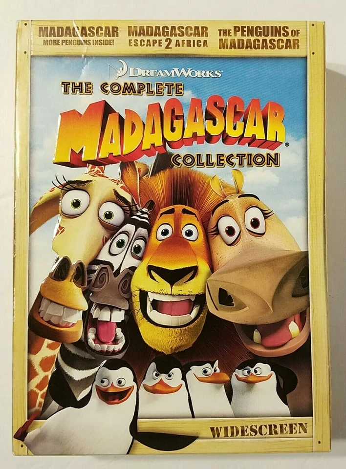 Madagascar: The Complete Collection DVD 3-Disc Set Widescreen Dream Works MINT! - Image 1 of 4