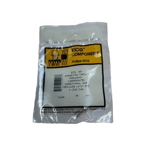 ECG941 IC Frequency Compensated Op Amp 8-lead Can UA741 GEIC-263 SK3514 NTE941 - Picture 1 of 1