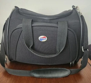 American Tourister Carry On Shoulder Duffle Bag Adjustable Strap Black Zipper - Picture 1 of 16