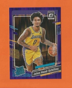 2023-24 DONRUSS OPTIC PURPLE SHOCK RATED ROOKIE JALEN HOOD-SCHIFINO #214 LAKERS - Picture 1 of 2