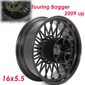16x5.5 Fat Spoke Rear Wheel Cush for Harley Touring Electra Street Glide 09 UP - Foto 1 di 10