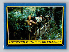 Topps Star Wars 1983 Return of the Jedi #173 Escorted to the Ewok Village C-3PO