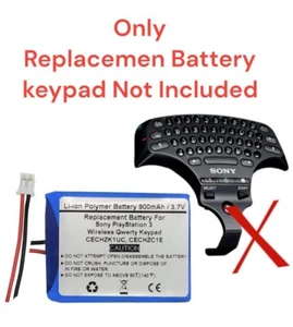 900mAh 3,7V Ersatz Akku für Sony PS3 Wireless Keypad, Playstation 3 - Bild 1 von 6