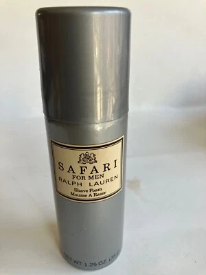 Ralph Lauren SAFARI 1.25oz ESPUMA DE AFEITAR para Hombre, 100% AUTÉNTICA, MUY RARA Foto 1 de 3