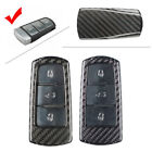 Carbon Fiber Keyless Fob Smart Key Case Cover Fit 2009-2012 VW CC Passat B6