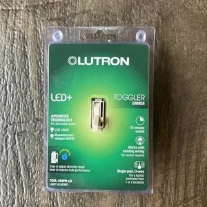 Interruptor atenuador Lutron Toggler LED+ 150 vatios LED monopolo/3 vías TGCL-153PH-LA - Imagen 1 de 7