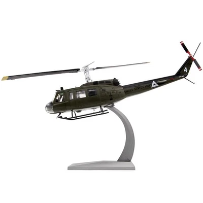 29 厘米压铸合金 1/48 比例美国 UH-1 Huey 直升机飞机模型礼物 — 第 1/4 张图片
