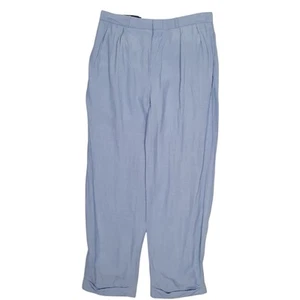 POLO RALPH LAUREN Plissee Chino Hose Seide & Leinen Blau Herren W32 L30 - Bild 1 von 7