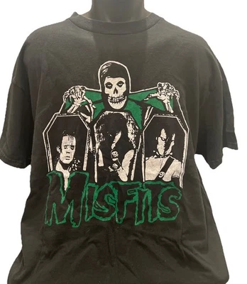 Camiseta De Colección Misfits “Cráneo y Retratos” Delta Pro Etiqueta Peso XL Punk Rock Foto 1 de 4