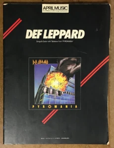 Def Leppard Pyromania Japan Guitar Score Book Tab - Picture 1 of 3