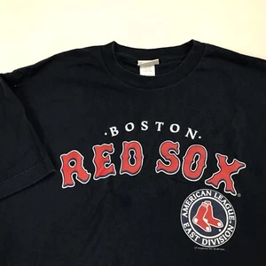 T-shirt Boston Red Sox American League East Division taglia L vintage 2004 MLB Lee Sport - Foto 1 di 7