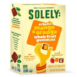 Solely Organic Mango & Orange Whole Fruit Gummies - Picture 1 of 1