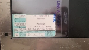 MADONNA / BEASTIE BOYS - VINTAGE MAY 21, 1985 ST. PAUL CONCERT TICKET STUB - Picture 1 of 1