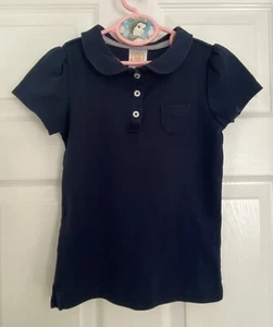 EUC Gymboree Kids Girls Navy Blue Polo School Shirt Top Size 6 - Picture 1 of 4