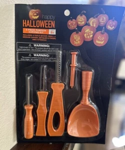 Halloween Pumpkin Masters Carving Kit Crafts 5 Tool Piece - Picture 1 of 3