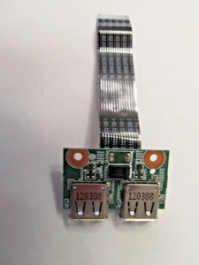 HP  Compaq Presario CQ57 USB Two Port Board with Cable 35110CJ00 35110CJ00-04T-G - Picture 1 of 4