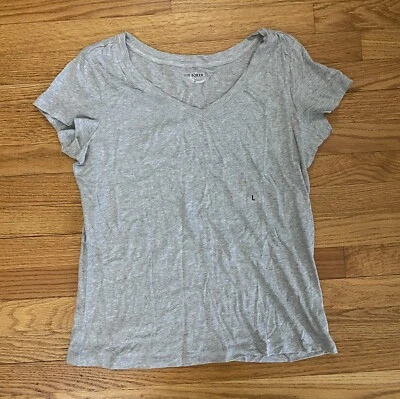 Camisa boxer Joe para mujer grande gris cuello en V manga corta top ropa informal nueva sin etiquetas camiseta Foto 1 de 4