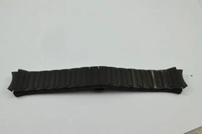 保时捷设计钢制手链黑色涂层复古罕见 30 毫米 — 第 1/2 张图片