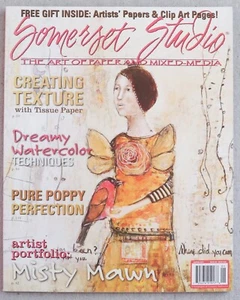 Somerset Studio Magazine Vol 15 #1 Misty Mawn Watercolor Tissue Paper Crafts - Picture 1 of 5