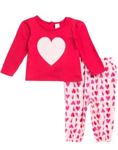 Set leggings e camicia 24 mesi Harper Canyon bambina BAMBINA cuore pepe rosso - Foto 1 di 4