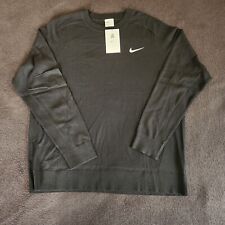 Nike Tiger Woods TW Knit Golf Pullover Sweater Black Men's Sz L DR5291-010 