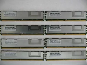 32GB MEMORY KIT 8 x 4GB FBDIMM PC2-5300F 667MHz for DELL PRECISION T5400 - Picture 1 of 3