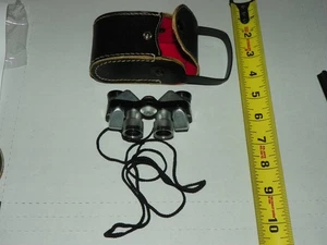 VINTAGE Selsi Lightweight Binoculars 6x15 Field 8° Amber Coated with Case Japan - Picture 1 of 5