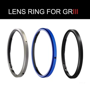 Anillo de lente azul/negro/gris original para Ricoh GR3/GRIII - Imagen 1 de 7