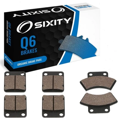 Juego completo de pastillas de freno delanteras + traseras orgánicas Polaris Trail Boss 250 1987 4x4 ez Foto 1 de 4