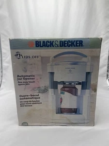 Black And Decker Lids Off Automatic Jar Opener JW200 White New - Picture 1 of 11