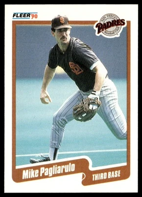 1990 Fleer Mike Pagliarulo San Diego Padres #163 - Image 1 of 2