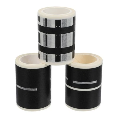 3pcs Railway Train Washi Tape Road Traffic Adhesive Tape Sticker Decor - Image 1 of 4