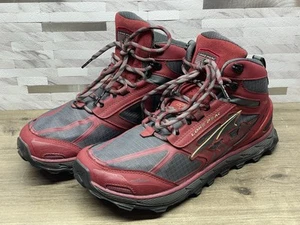 Altra Shoes Mens Size 10 Lone Peak 4.0 Mid Running Red 508430 0719 Sneakers - Picture 1 of 16