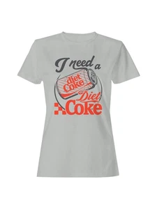 Officially Licensed Diet Coke I Need a Coke Can Women's T-shirt - Picture 1 of 9