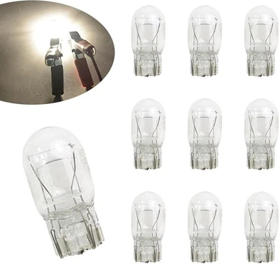 10 PIEZAS T20 Auto Doble Cable Bombilla de Freno, 1891/7443 12V 21/5W Indicador DRL Super Foto 1 de 4