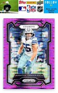 2023 Panini Prizm #76 Leighton Vander Esch Purple Pulsar - Bild 1 von 2