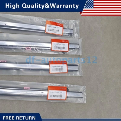OEM OEM 4× Outside Window Molding Weatherstrip Seal For Honda Accord 2013-2018 Foto 1 de 4