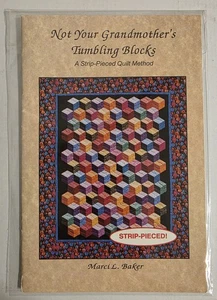 Patrón de edredón Not Your Grandmothers Tumbling Block de Marci Baker Strip en piezas - Imagen 1 de 2