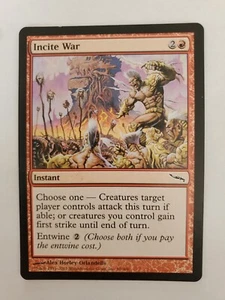 MTG Magic The Gathering Card Incite War Instant Red Mirrodin - Picture 1 of 2