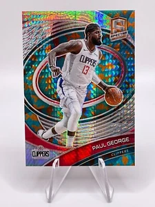 Paul George 2020-21 Spectra Blue Orange Asia Goldfish Prizm #72 Clippers /49 - Picture 1 of 2