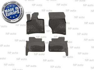 NEW LHD BLACK RUBBER FLOOR MATS CAR LINERS ALL WEATHER FOR AUDI Q7 2005-2015 - Bild 1 von 6