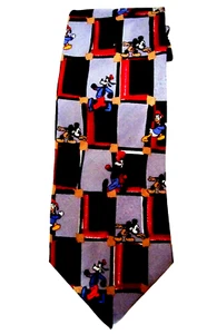 Mickey Mouse Silk Tie Mickey Mouse & Co. Disney 56" x 4" Made in Italy - Picture 1 of 3