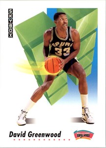 1991-92 SkyBox San Antonio Spurs Basketball Card #258 David Greenwood