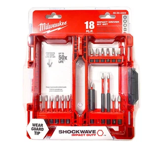 GENUINE Milwaukee 18-Piece SHOCKWAVE Impact Driver Drill Bit Set 48324403 - Picture 1 of 1