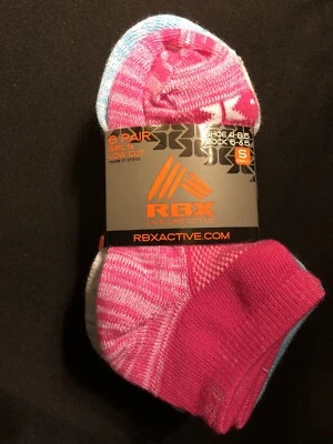 RBX Niñas Corte Bajo Active WearSocks 6Pr Calcetines Multicolor 5-6.5 Zapato 4-8.5 Pequeño Foto 1 de 3