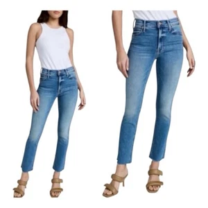 Mother Jeans Mid Rise Dazzler Ankle Fray in Birds of Paradise Size 24 - Picture 1 of 18