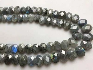 Labradorite Rectangle Slice Faceted Octagon Beads Approx 10x14mm 15.5" Strand - Picture 1 of 5