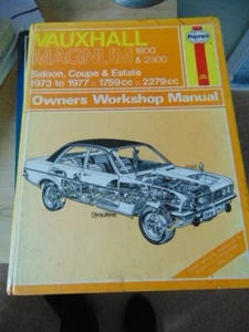 Vauxhall Magnum Saloon Estate, Coupe. HC I Workshop Manual, Magnum, 1800 - 2300 - Picture 1 of 6