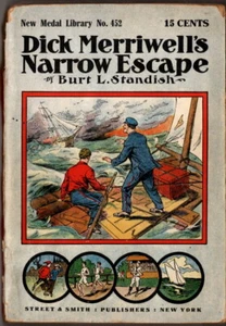 Dick Merriwell's Narrow Escape, Feb 24, 1908, New Medal 452, 10 Cent Pulp - Picture 1 of 3