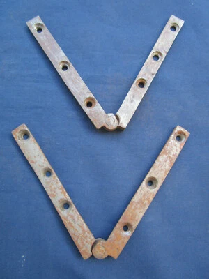 2 pivots charnières table bois ronde Louis philippe - Photo 1/4